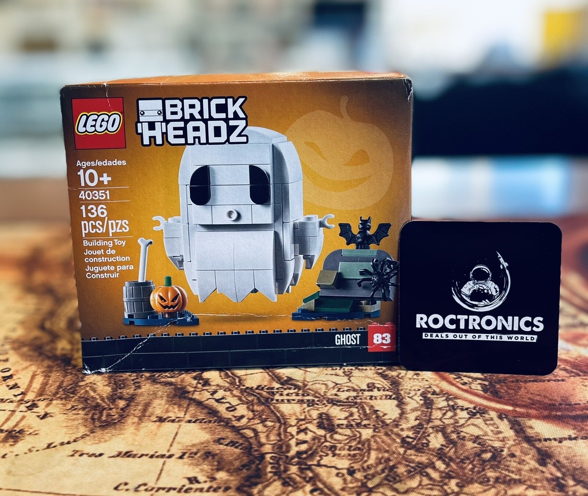 LEGO Iconic Brickheadz 40351 Halloween Ghost New Damaged Box 