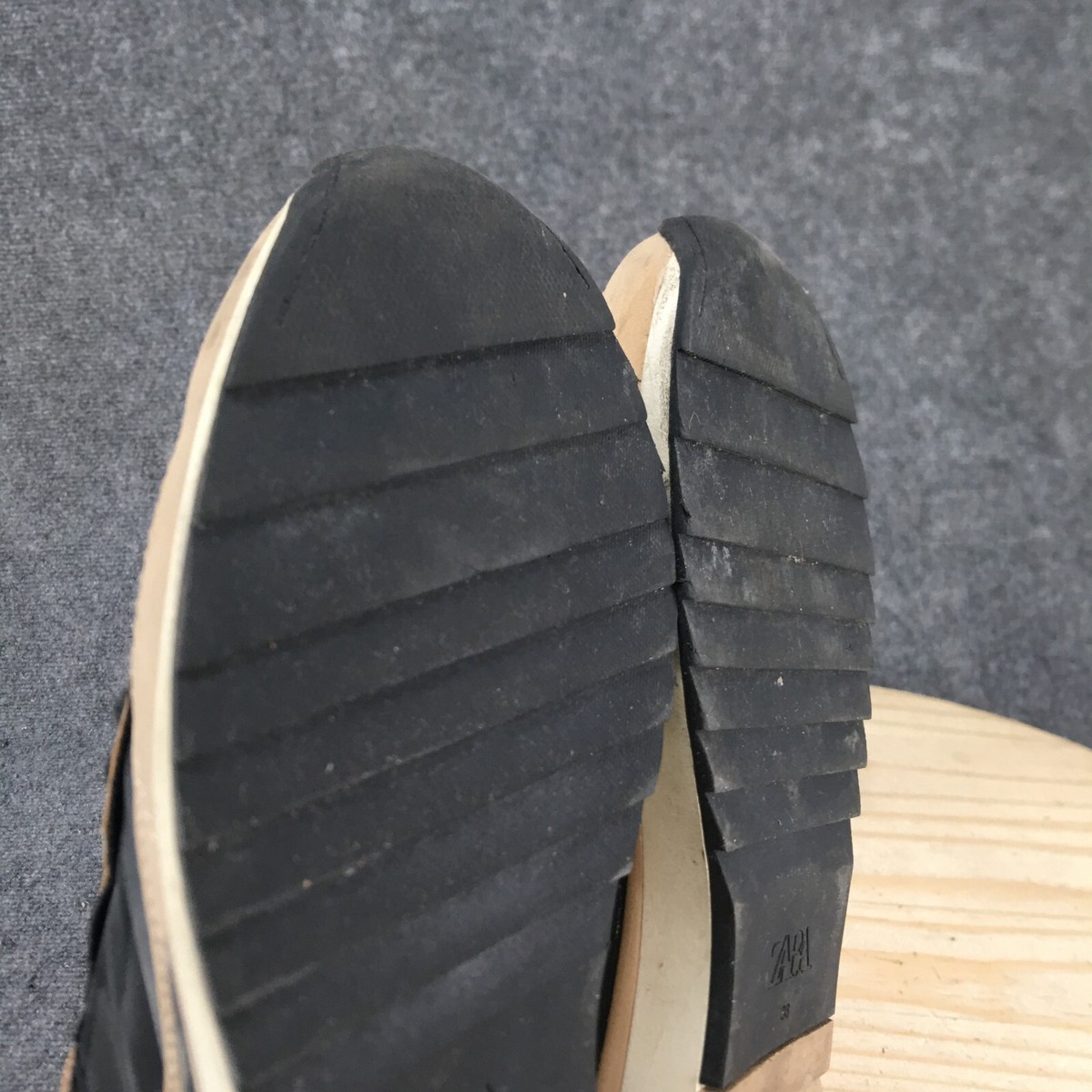 Zara Shoes Womens 38 Low Top Lace Up Running Sneakers