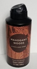 Bath  Body Works MAHOGANY WOODS Men's Collection Body Spray 3.7 oz