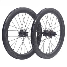 Set ruote freno a disco alto profilo 16" 349 355 carbonio 38mm per bicicletta pieghevole