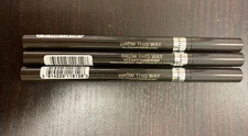 3 Rimmel Brow This Way Fill & Sculpt Eyebrow Definer 004 Soft Black Lot of 3 