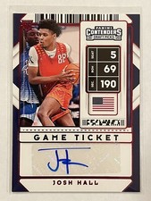 2020 Panini Contenders Draft Picks Josh Hall Red Auto Rookie Basketball #107