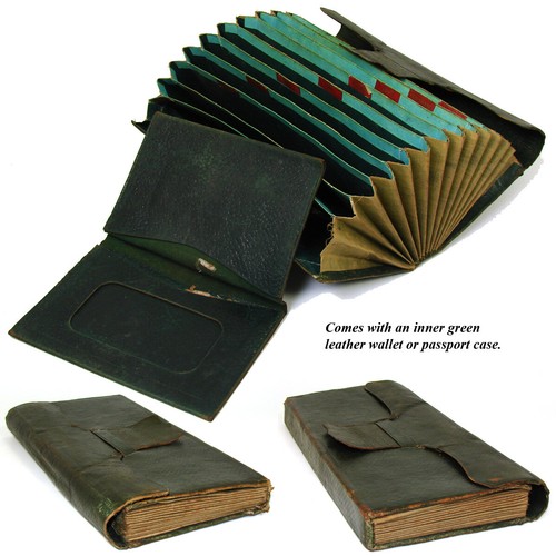 Antique French c.1780-1830 Business Banking Receipt or Money Folio, Wallet - Picture 6 of 8
