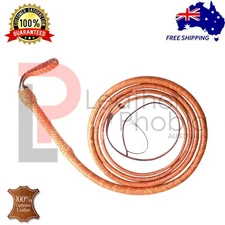 Kangaroo Hide Leather BULL WHIP 16 Feet 16 Plaits CUSTOM Heavy BULLWHIP Handmade