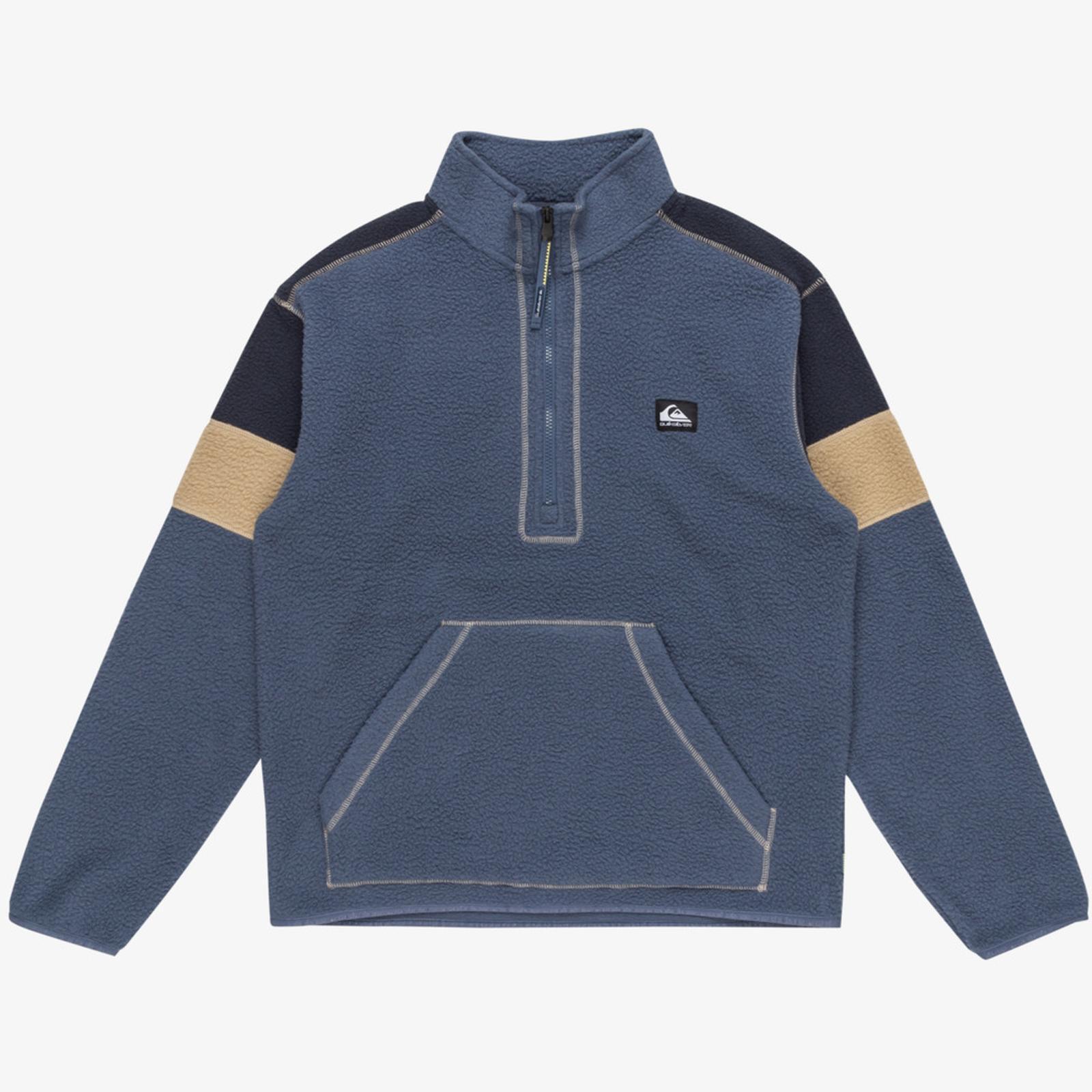 Quiksilver Hombres Clean Coast Media Cremallera Sudadera Cálida Invierno Chaqueta para Nieve