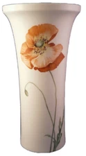 Superb 20thC KPM Berlin Porcelain Orange Poppy Elegant Vase Porzellan German