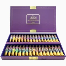 Mijello Mission Tourmaline Two Tone Granulation Watercolor Set of 34 MGC-8034