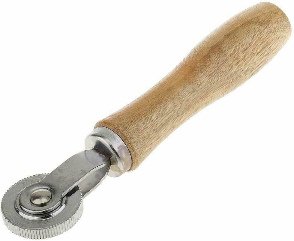 Professional 2 Inch Tire Patch Repair Stitcher Roller Tool with Wooden Handle