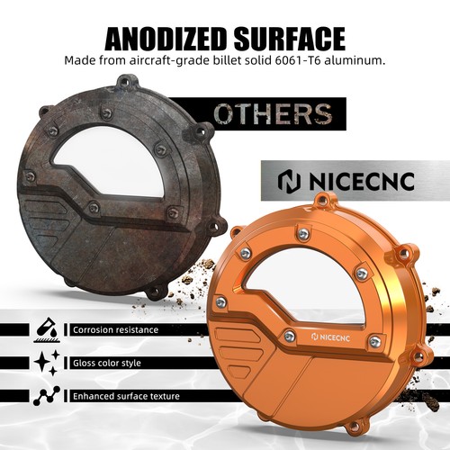 NICECNC Billet Clear Kupplungsdeckel für KTM 990 Super Duke R 2007-2011 - Picture 3 of 11