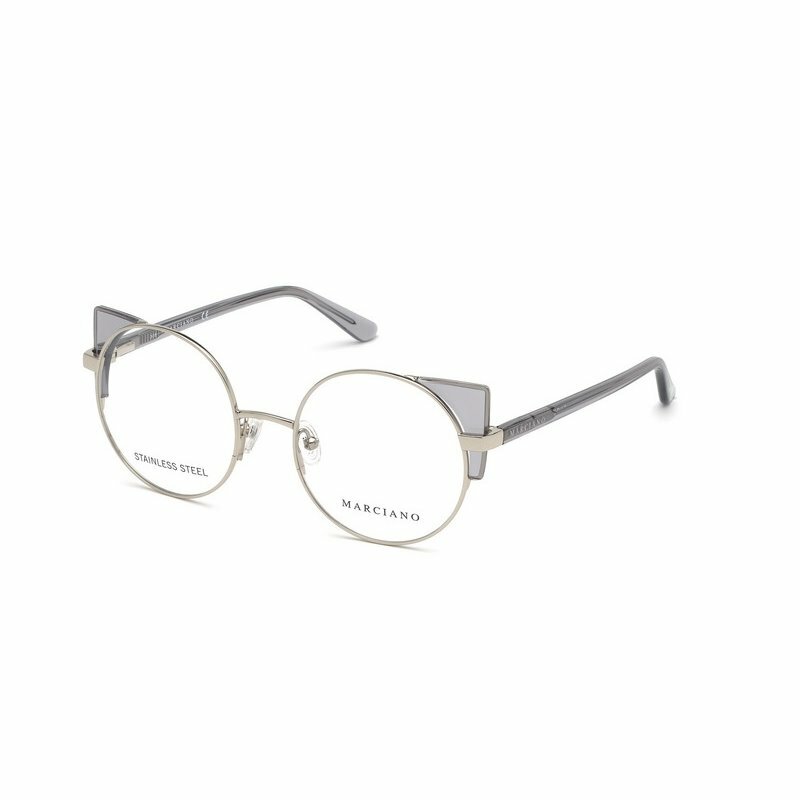 Marciano By Guess GM0332 010 Silver Metal Round Eyeglasses