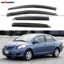 For 07-13 Toyota Yaris Xp90 Sedan Mugen Style 3d Wavy Window Visors Rain Guards
