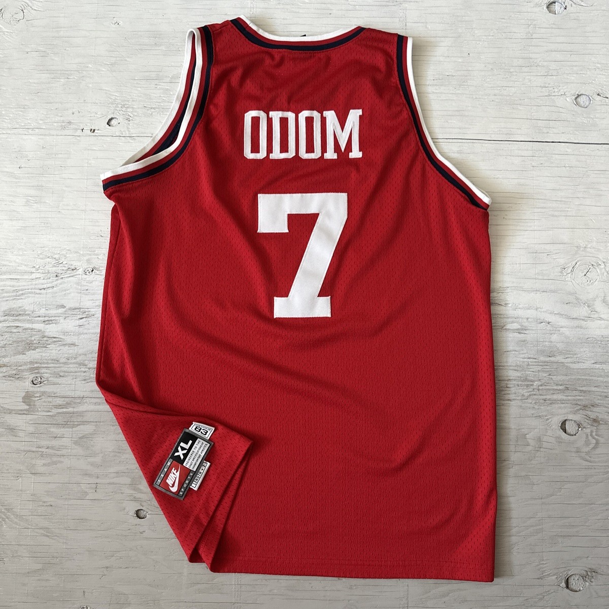 NIKE LA Clippers ODOM ユニフォーム L ゲームシャツNBA Vintage Nike Los Angeles Clippers Lamar Odom Swingman NBA