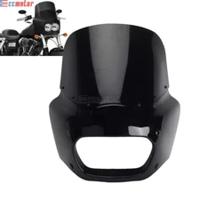 Front Headlight Fairing & Windshield Kit For Harley Fat Bob FXFB FXFBS 2018-2024