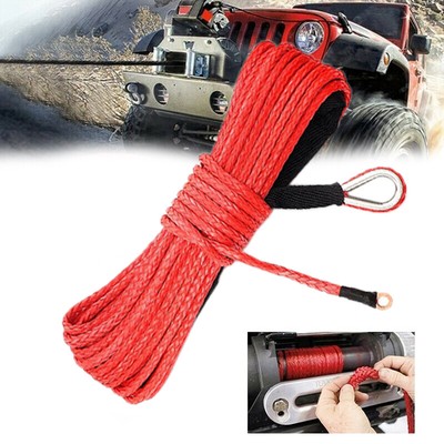 3//16 x 50 Inch 7700LBS Synthetic Winch Line Cable Rope with Sheath ATV UTV z