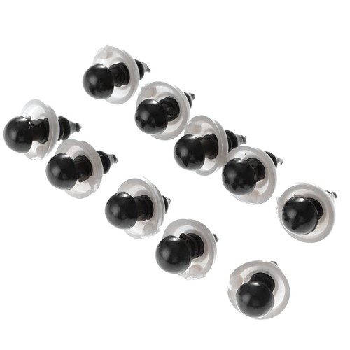 20/60/100pcs Black Plastic Safety Eyes with Washers 6-20mm for Teddy Bear Toys - Picture 10 of 19