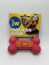 JW Pet iSqueak Bone Dog Toy Assorted Colors - 1 Item /Small
