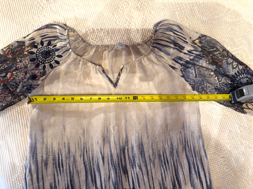 Rosemarine 100% Linen Floral Dress Size SMALL Made in Italy NWOT - Picture 8 of 9