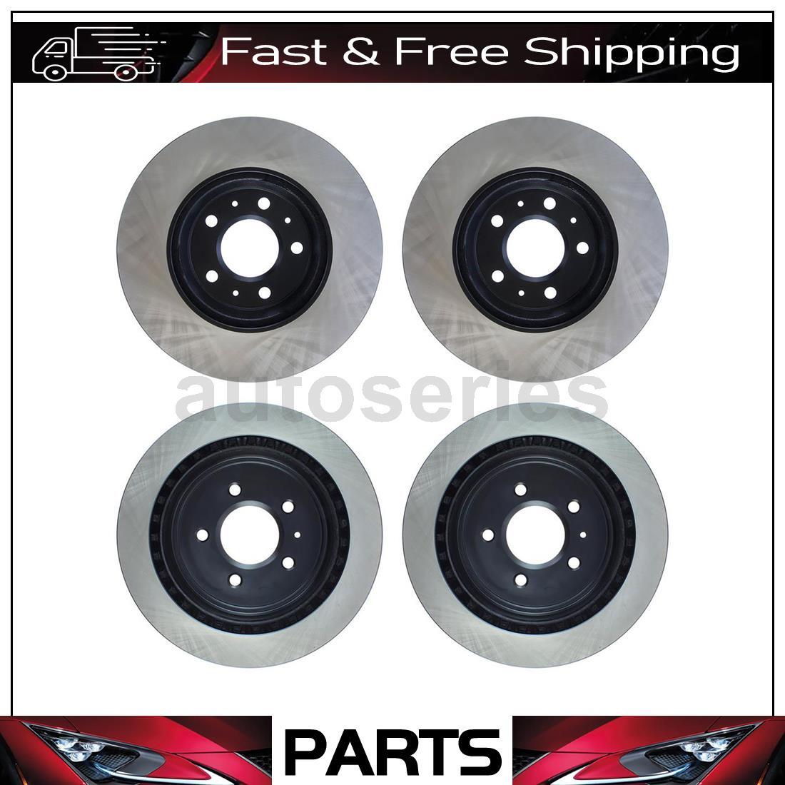 4 Brake Rotors Front & Rear for Cadillac CTS 3.6L 3.2L 2.8L