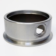 Atp-fls-087 3 V-band Flange With Integrated O2 Bung Port Mild Steel