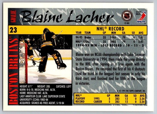 1995-96 Topps Hockey - #1 to #220 - PICK FROM LIST - Picture 49 of 437