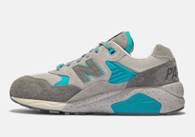 Brand New New Balance x Palace 580 - Gargoyle Lapis Blue - Size 