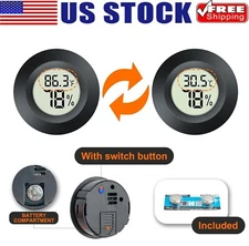 2× Mini Digital LCD Thermometer Hygrometer Humidity Temperature Meter Tester USA