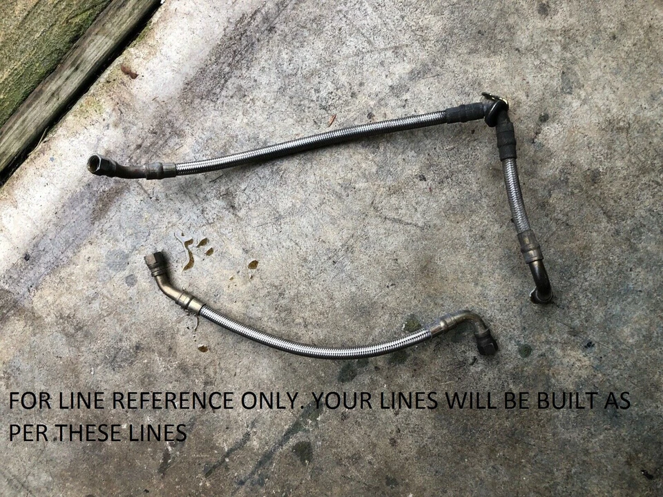 Kit de línea de enfriador de aceite Ducati Monster de acero inoxidable negro personalizado M600 M750 M900 95-03  Foto 3 de 3