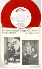 John Prine, I Saw Mommy Kissing Santa Claus; 7" Record on Red Vinyl w/PS
