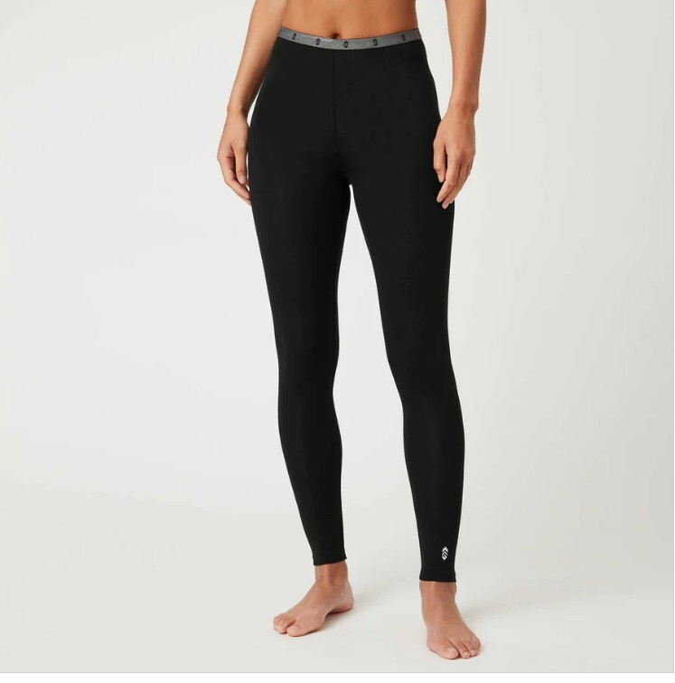 New Free Country 2-PACK Women Microtech Heat Base Layer Pants Bottom Sz S