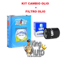 KIT CAMBIO OLIO FIAT QUBO FIORINO 1.4 METANO 3 LITRI SELENIA 5W40+FILTRO OLIO
