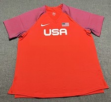 Nike USA Pro Elite Shirt Track Field Olympics Made In USA AO8743-602 Men's-XL T