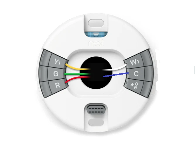 PART: Google Nest Wiring Base for "Thermostat E" T4000ES T4001ES Terminal Wire