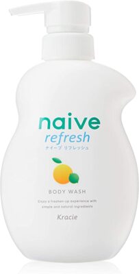 Kracie Naive Refresh BODY WASH 530ml Sea Mud Grapefruit & Limettenduft