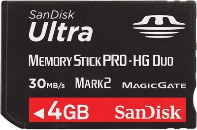 4 GB SanDisK Ultra Memory Stick Pro-HG Duo Mark2 4GB Magic Gate ProHGDuo Kamera