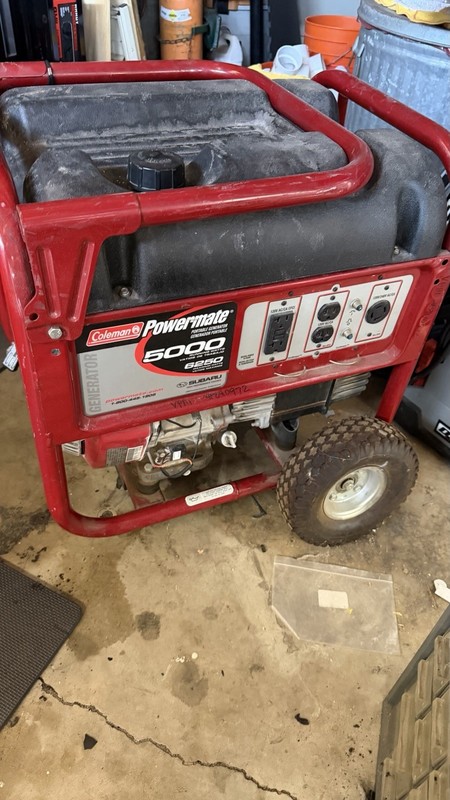 Coleman Powermate 6250 Cranking Watts 5000 Portable Gas Generator *Local Pickup*