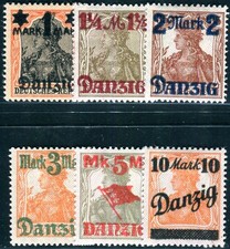 DANZIG 1920 41-46I * IMMACULATE SET OF TIPS to TOP (F7215
