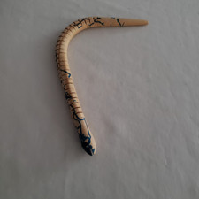 Articulated Wooden Snake Toy Flexible Jointed Folk Art Wiggle Snake 11.5"