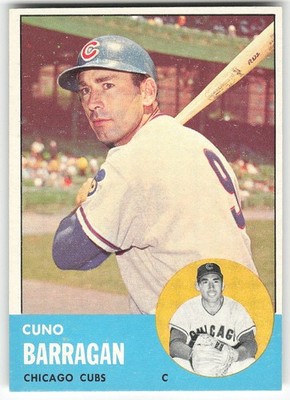 1963 Topps #557 Cuno Barragan BASEBALL Chicago Cubs