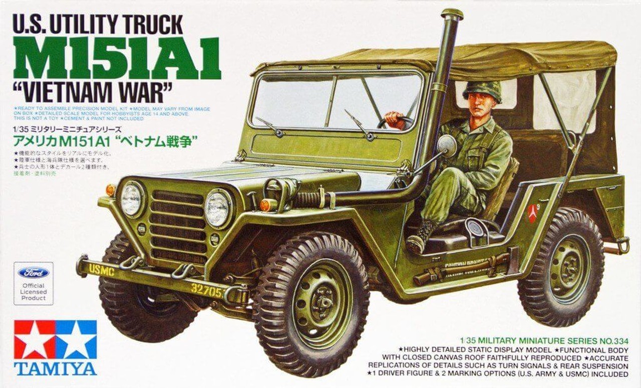Tamiya 35334 U.S. Utility Truck M151A1 ""Vietnam War"" 1/35