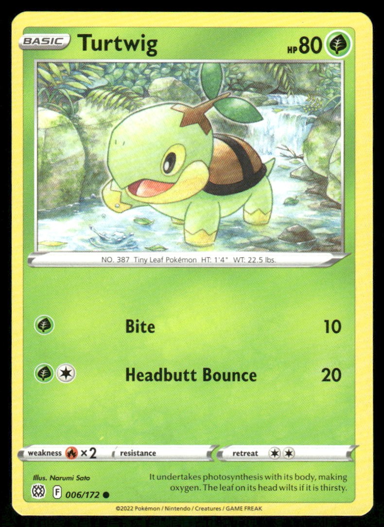 Turtwig 006/172 - Brilliant Stars - Common NM