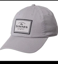 Simms Fly Fishing Single Haul Hat Cap - Sterling/Grey - NEW with Tags!