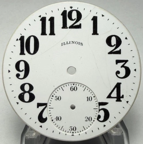 Antique Illinois Pocket Watch Dial ONLY 42.1mm