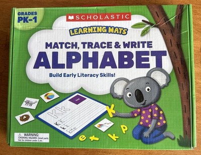 Scholastic Learning Mats: Match Trace & Write the Alphabet Homeschool PreK K 1st