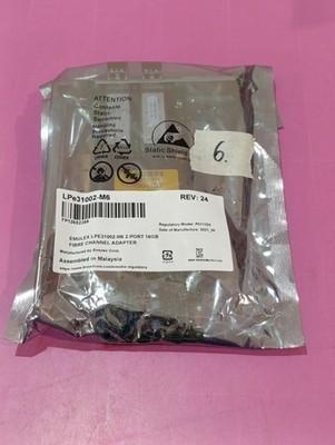Emulex LPE31002-M6 FC Host Bus Adapter 2 Ports 16GFC Short Wave Optical _0,16_5