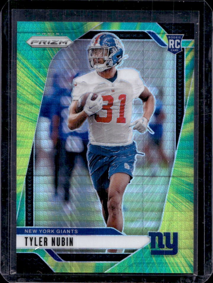 2024 Prizm Tyler Nubin RC Hyper Rookie #157/180 Giants