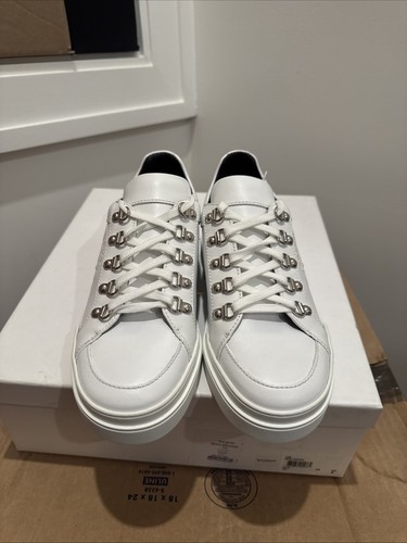 Balmain Designer White Sneaker Size 40 S8HC164PVPU - Picture 2 of 6