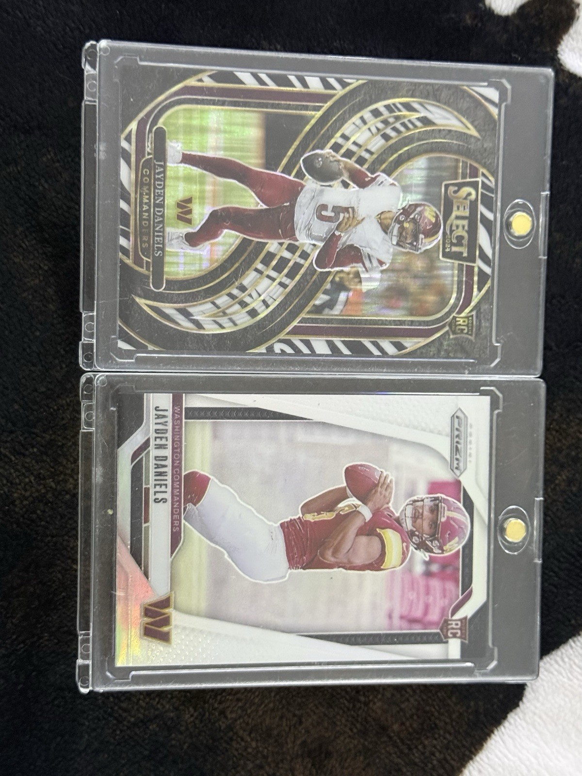 2024 Panini Select - Premier Level Jayden Daniels #112 Zebra Shock Prizm (RC)