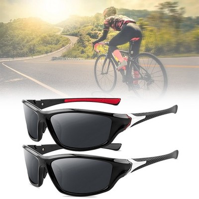 UV400 Polarisierte Sonnenbrille Männer Quadratisch Radfahren Sport Draußen