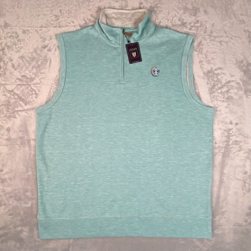 Oxford Golf Tech Gilet Verde 1/4 Zip Recinzione Scoutmaster Ricamo XXL NUOVO CON ETICHETTE
