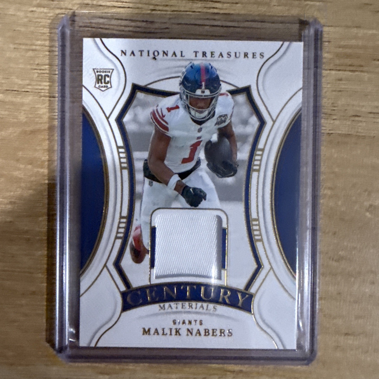 MALIK NABERS 2024 NATIONAL TREASURES ROOKIE CENTURY PATCH GOLD RC 28/49